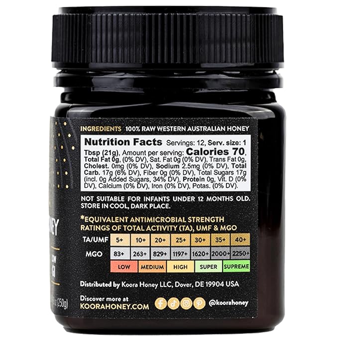 Bundle of Jarrah Honey TA 35+ and Marri Honey TA 25+ (MGO 2000+ and MGO 1197+ Manuka Honey Equivalent)