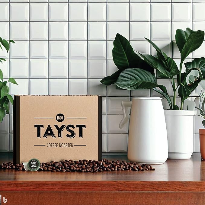 Tayst Coffee Pods, Happy Hazelnut Medium Roast, K Cups Compatible with Keurig Coffee Maker, Sustainable Single Serve, Pack of 100