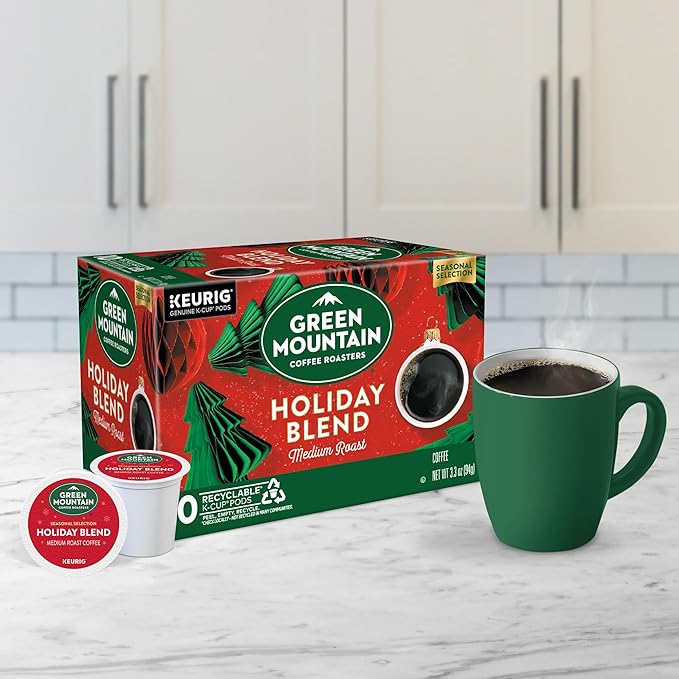 Green Mountain Coffee Roasters, Holiday Blend Coffee, Keurig Single Serve K-Cup Pods, 60 count
