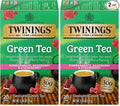 Twinings Green Tea with Pomegranate, Raspberry, & Strawberry Individually Wrapped Bags, 20 Count (Pack of 2), Caffeinated, Enjoy Hot or Iced, 20 Teabags