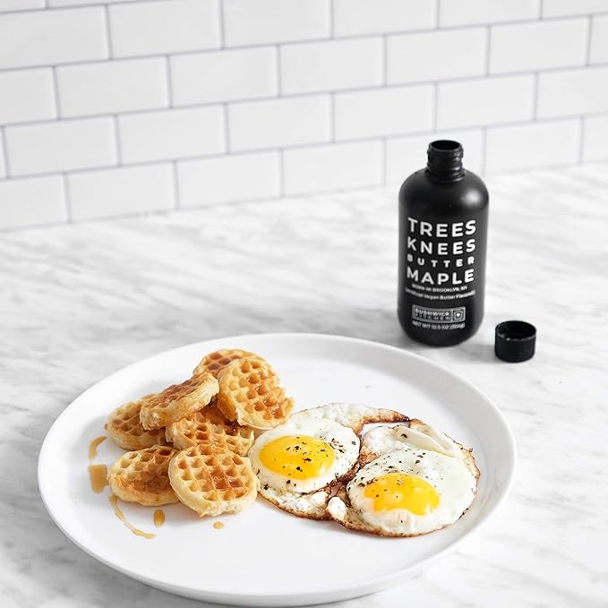Trees Knees Butter Maple Syrup, Grade-A Organic Maple Syrup Infused with Savory Sea Salt, Vegan, Gluten Free & Made in the USA, Pure & All Natural, 11.5oz