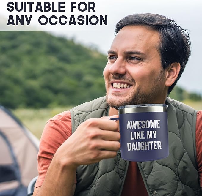 Christmas Gifts for Dad, Men - Gifts for Dad from Daughter, Son - Dads Birthday Gift Ideas, Happy Birthday gifts for Dads, Fathers - Best Dad Ever Gift, Present for dads - 14 Oz dad Mug