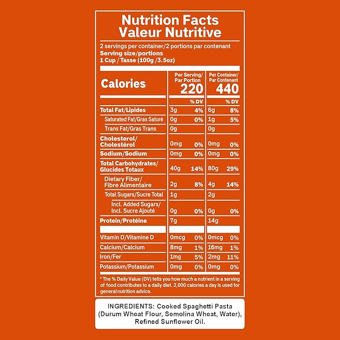 Pasta Zing Fully Cooked Spaghetti Pasta, Ready to Eat in 1 Minute, 14g Protein per Pack, Al Dente Bite, Shelf-Stable Italian Durum Wheat Pasta, BPA-Free Pouch, 7.05 oz Pack of 7