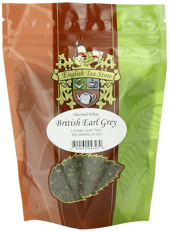 Cream Earl Grey Flavored White Tea Loose Leaf - 2oz | Pai Mu Tan White Tea with Bergamot and Cream Notes | Smooth Full Bodied Aromatic Tea | Premium Gift Pack