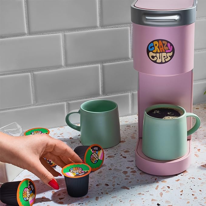 Crazy Cups Flavored Hot or Iced Coffee for Keurig K-Cup Machines, Better Than Hazelnut, Recyclable Pods(Pack of 1, 22 Count Total)