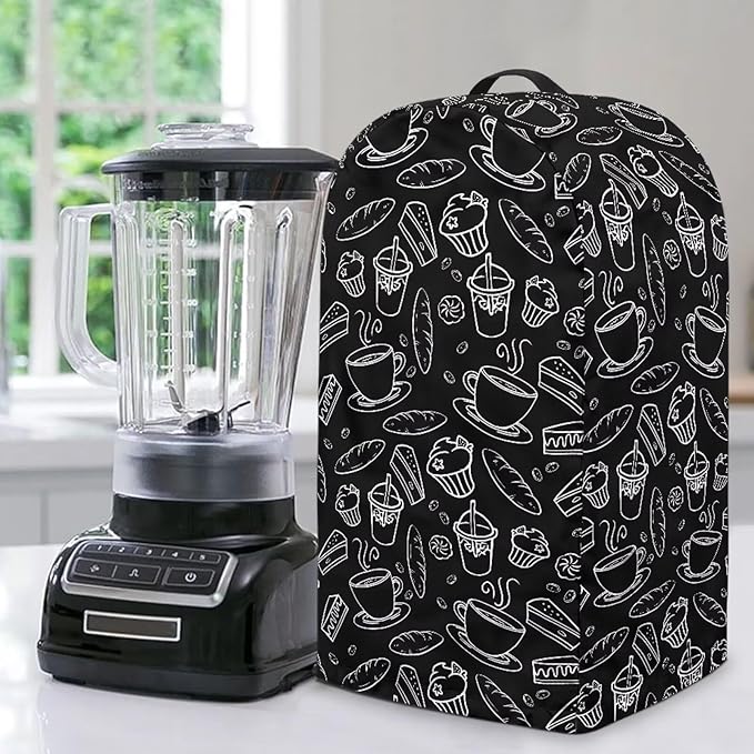 Coffee Pastry Blender Dust Cover with Drawstring Field Stand Mixer or Coffee Maker Cover Anti Fingerprint Polyester Appliance for Home Kitchen Decor