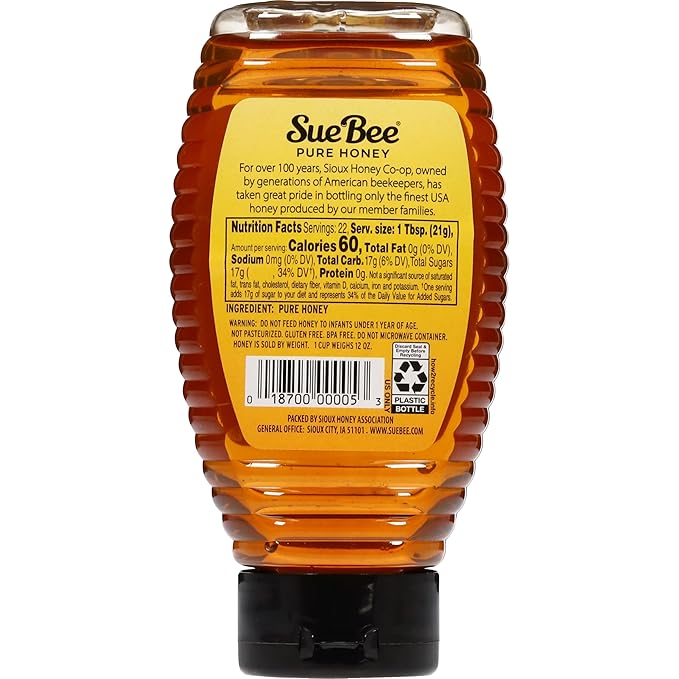 Sue Bee Pure Premium Honey From USA Beekeepers, 16 Ounce