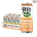 Ryl Peaches & Cream Iced Tea – Antioxidant Superblend, No Artificial Ingredients, Zero Sugar, Five Calories, Low Carb, Non-GMO, Kosher, Gluten Free, Made in the USA, 12-Pack, 16 Fl Oz
