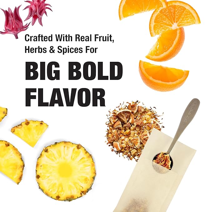 Tiesta Tea - Loose Leaf Tea Sampler Set - Assorted Real Fruit, Herbal, Spices, Black & Chai Brew, High to No Caffeine, Hot or Iced Tea Variety, 8 Sample Pouches, Up to 80 Cups, Seasonal Flavors