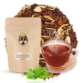 English Tea Store Bourbon St Vanilla Rooibos Caffeine Free Loose Leaf Tea Pouches - 16oz | Smooth South African Rooibos with Sweet Vanilla & Cinnamon Spice | Enjoy Hot Iced or as Rooibos Latte