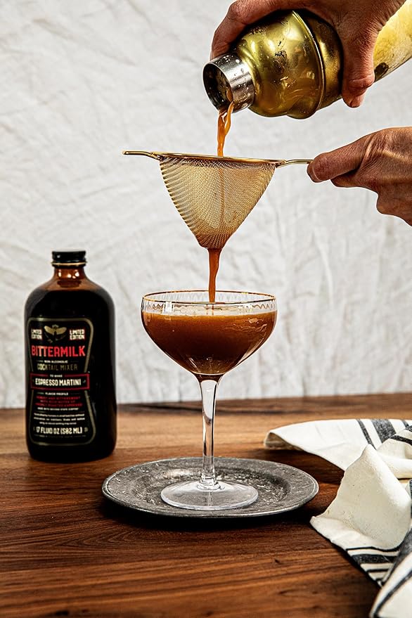 Bittermilk Espresso Martini Mixer - All Natural Handcrafted Cocktail Mixer - Cocktail Mix - Just Add Whiskey, Makes 17 Cocktails