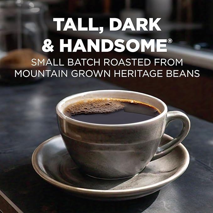Maud's Dark Roast Instant Coffee, 52 ct, 100% Arabica Coffee, Instant Hot or Iced Coffee - Just add water
