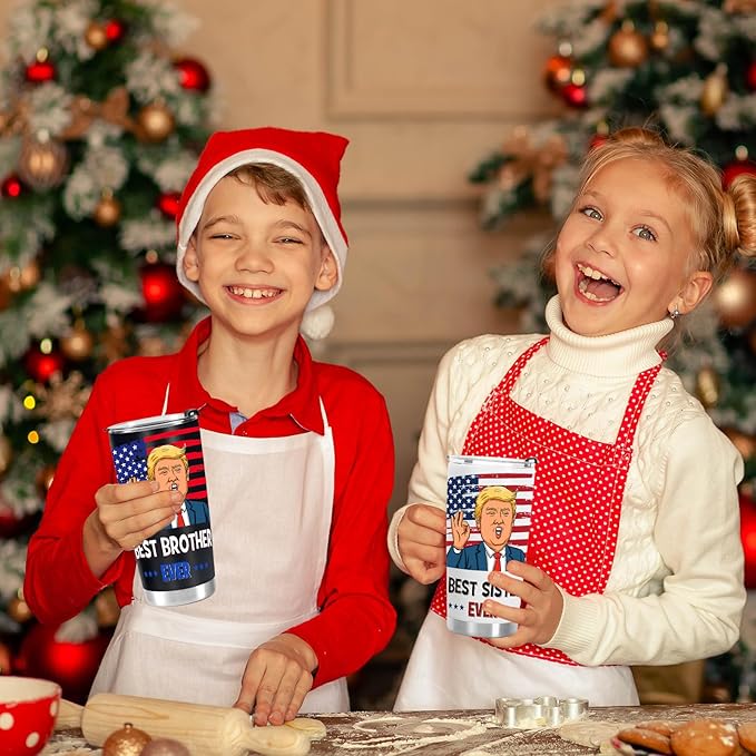 Gifts for Brother Gift from Sister - Best Big Brother Ever Christmas Birthday Gifts, Funny Gifts for Older Litter Brothers, 20 OZ Stainless Steel Insulated Travel Coffee Tumbler Cup