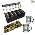 Pure And Easy Tea, Premium Tea Sampler Gift Box & 2 Tea Infuser Brewing Mugs, Tea Lovers Dream, 30 Count Tea Collection Makes 60 Cups
