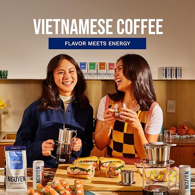 Nguyen Coffee Supply - Hanoi Robusta: Dark Roast Premium Whole Coffee Beans, Vietnamese Single Origin, Direct Trade, Low Acid with High Caffeine Content, Roasted in Brooklyn [5 lb Bag]