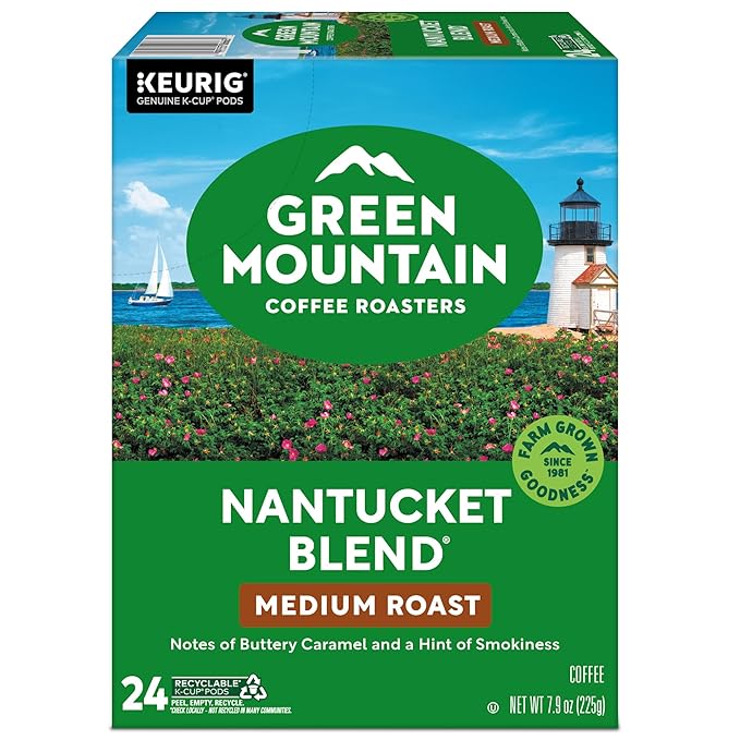 Green Mountain Coffee Roasters Nantucket Blend Keurig Single-Serve K-Cup Pods, Medium Roast Coffee, 96 Count