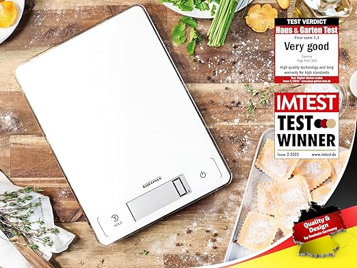 Soehnle Page Profi 300, Digital Food Scale for Cooking and Meal Prep, Kitchen Weighing Scale with LCD Screen, Food Scales Weighing up to 20 kg