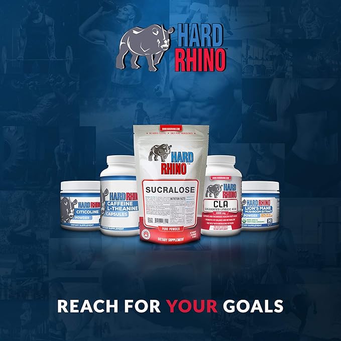 HR Supplements Sucralose Powder | 125 Grams | Zero Calorie Sweetener & Keto Sugar Substitute | Hard Rhino (125 Grams (4.4 oz))