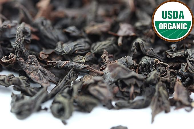 Earl Grey Tea, FLORAL & CITRUSY, Natural Bergamot Flavor Blended with ORGANIC Loose Leaf Tea, 110+ Cups, 8oz, ORGANIC CEYLON, OP Grade Tea, U.S.A Processed & Quality Control