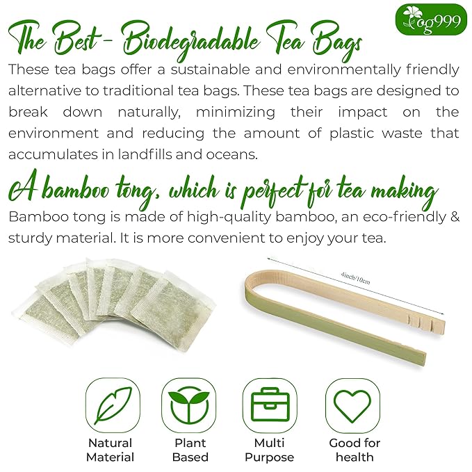 TOG999, Premium 120 Thyme Leaf Tea Bags, 100% Natural & Pure. Loose Leaf Thyme Herbal Tea. No Sugar, No Caffeine, No Gluten, Vegan.