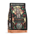 Bones Coffee Company Colombia Single-Origin Coffee, Almonds, Dried Fruit, Vanilla Notes, Flavored Whole Bean Coffee, Medium Roast Low Acid Arabica Beans, 12 oz Whole Bean