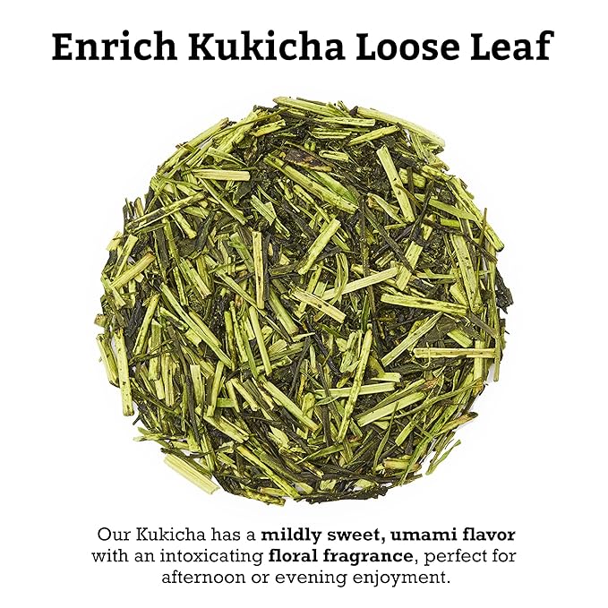 SUGIMOTO TEA Japanese Kukicha Stem Green Tea Loose Leaf 3.0 oz (86 g) Pack of 3