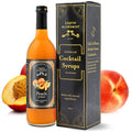 Liquid Alchemist Peach Syrup for Drinks - Real Ingredients Make the Perfect Summer Cocktail or Margarita Mix - Our Peach Flavoring Syrup is Non-GMO & Vegan (25.4 oz)