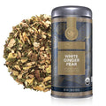 Teabloom Organic White Tea, White Ginger Pear Loose Leaf Tea, Distinctive and Delicate White Tea, USDA Certified Organic and Kosher Certified, 2.80 oz/80 g Canister Makes 35-50 Cups