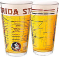 Greenline Goods – Florida State University Seminoles College Pint Beer Glasses (Set of 2), 16 oz – Full-Color Logo + Campus Map