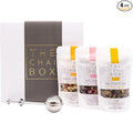The Chai Box Top Selling Loose Leaf Tea Gift Set - Featured in Oprah's Favorite Things | 3-Flavor Caffeinated Chai Tea Gift Box with Stainless Steel Steeper (3 Pack) | Small Batch Loose Leaf Tea with Whole, Premium Spices