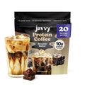 Brownie Batter Protein Iced Coffee - Premium Whey Protein & Instant Iced Coffees - 100% Natural Cold Brew - Zero Artificial Flavors & Sweeteners, 80 mg Caffeine, No Added Sugar, 20 Servings