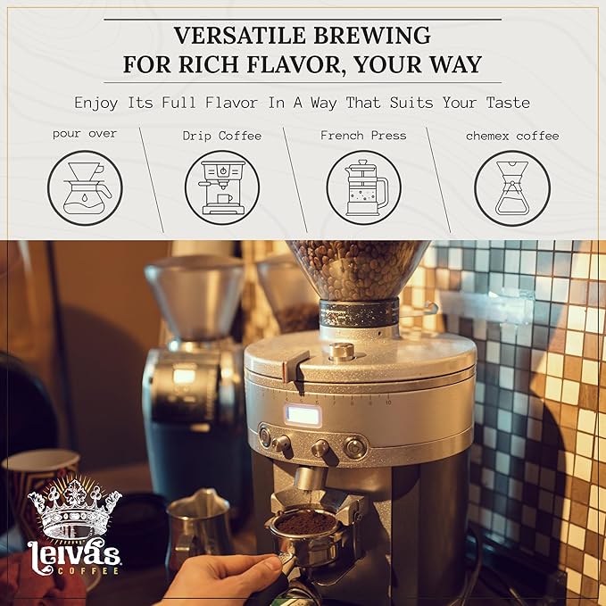 Leiva’s Medium Roast Whole Bean Coffee (8 Oz) - Roasted to Order, Single Origin Guatemalan Beans - Abuela Reina Whole Beans w/ Vanilla, Blueberries & Chocolate Notes - Nutty, Earthy Low Acidity Roast (2 Pack