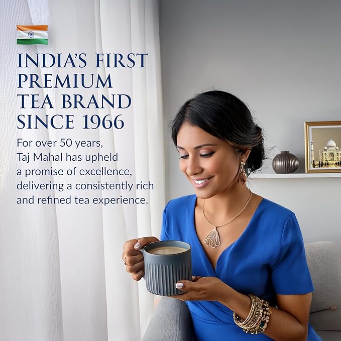 Brooke Bond Taj Mahal | Loose Tea | Premium Quality | Indian Black Tea | Authentic Indian Chai Blend | Suitable for Milk | Refreshing Flavor | 900 Grams (Pack of 1)