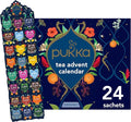 Pukka 2025 Advent Calendar Organic Tea Sampler, Selection of 24 Delightful Black & Green Tea Infusions, Christmas Gift Idea for Tea Lovers, 100% Organic
