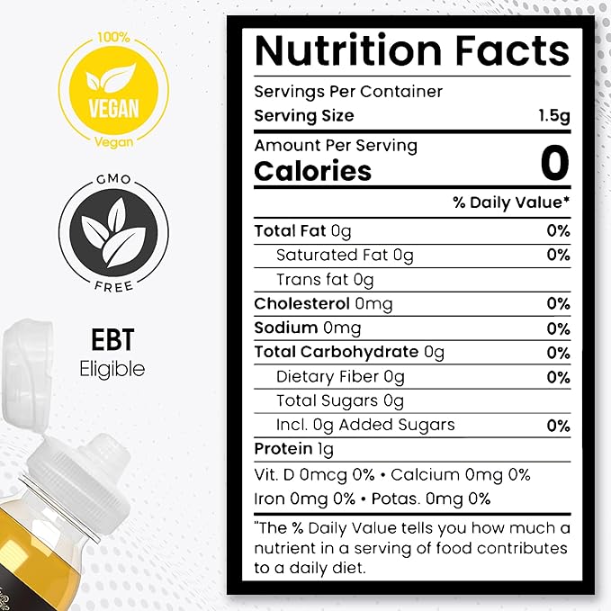 SubSugar Pure Concentrated Monkfruit Liquid Sweetener Drops no Erythritol Made with 100% Monk fruit juice (30ml)