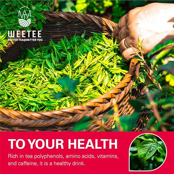 WT WEETEE Organic Black Tea Bags, Organic Black Tea 100 Count, Antioxidant, Caffeinated | Resealable Kraft Bag | Brew Hot or Iced