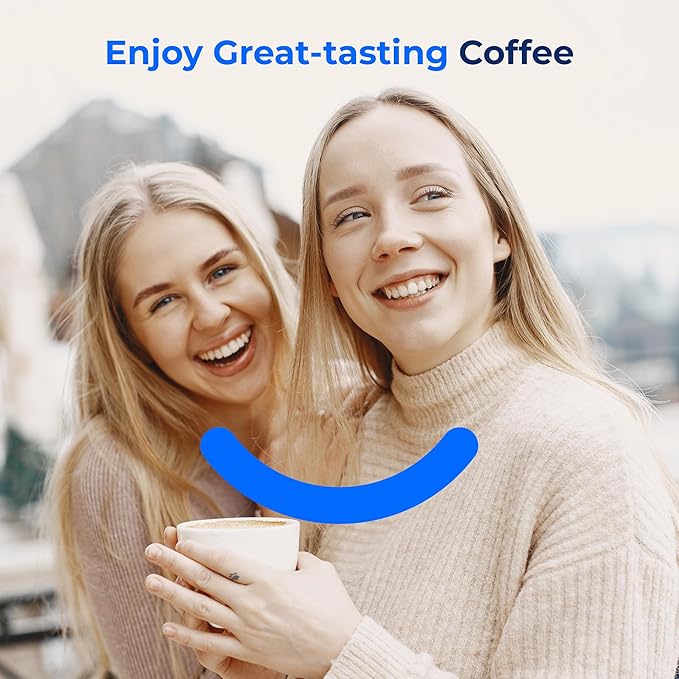 Waterdrop Coffee Water Filter, Replacement for De'Longhi® Filter, DLS C002 De'Longhi® Water Filter, ECAM/ETAM/EPAM Series, EC680/5, TÜV SÜD Certified (4 Packs）