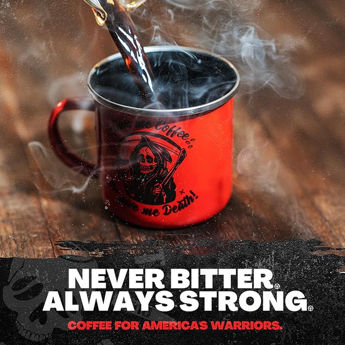 Blackout Coffee Morning Reaper Coffee pods – Medium Roast Coffee Pods, Bold & Smooth Flavor, Aromatic – 18 Count.