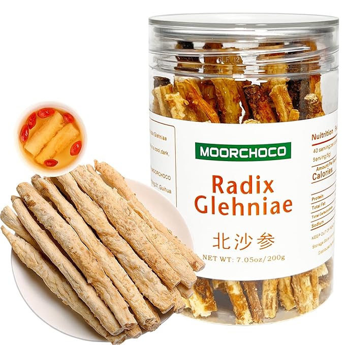 American Ginseng-Pure and Natural Herbal Tea -Chinese herbal medicine- 北沙参7.05oz/200g (Radix Glehniae)