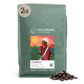 Pachamama Organic Coffee - Farmer's Blend Dark Roast Whole Bean Coffee - 2 lb - Farmer Owned & Regenerative