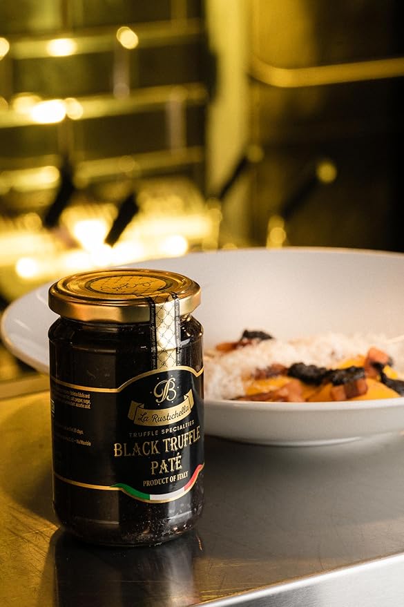 La Rustichella - Black Truffle Patè 3.17 oz (90 gr) - 100% Made in Italy | Vegan, Gluten-Free, Cholesterol-Free