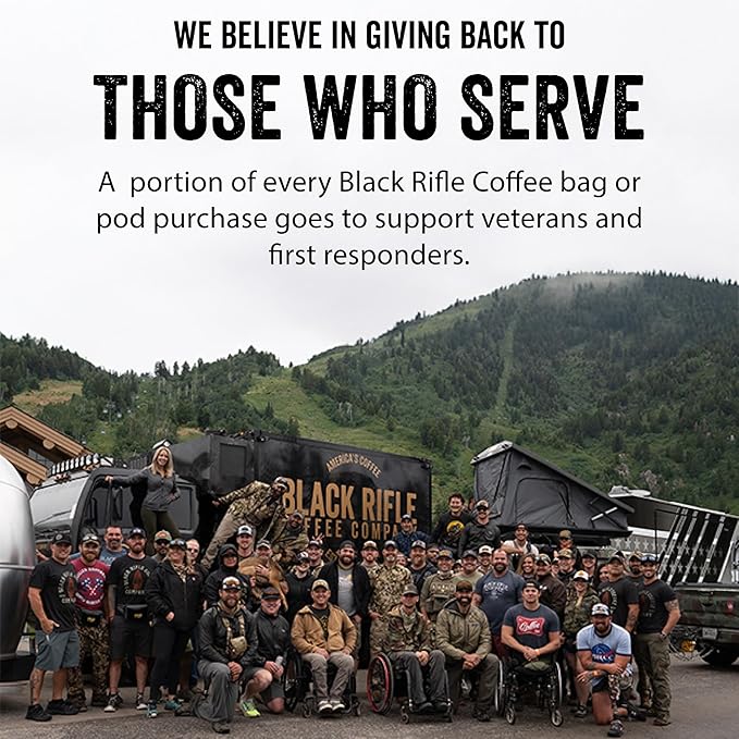 Black Rifle Coffee Company Murdered Out, 12oz Bag, Ground Coffee Dark Roast - Roasted Blend Made from Arabica Beans - Colombian & Brazilian Beans - Veteran Founded & American Made