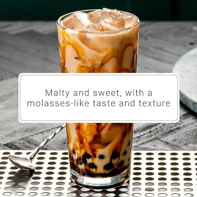 Monin - Black Sugar Syrup, Versatile Flavor, Natural Flavors, Great for Coffees, Cocktails, Shakes, and Kids Drinks, Non-GMO, Gluten-Free (1 Liter)