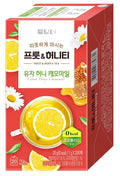 Damtuh Yuzu Honey Chamomile Tea – Citrusy & Floral Herbal Tea Blend, 20 Tea Bags (1g each)
