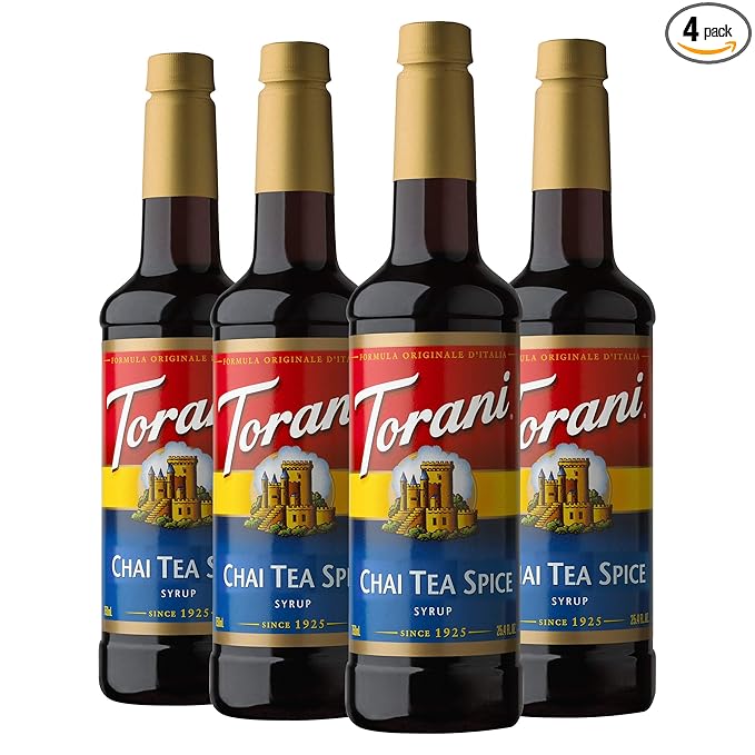 Torani Syrup, Chai Tea Spice, 25.4 Ounces (Pack of 4)
