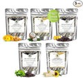Nelson's Tea Chocolate Sampler Pack Tea - Loose Leaf Tea Sampler - Choc. Caramel Turtle, Coconut Choc Chai, Mexican Chocolate, Mint Chocolates Chip, Peppermint White-Chocolate - Sample Sizes