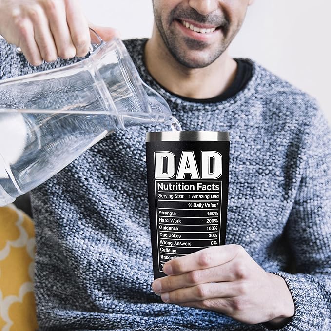 Christmas Gifts for Dad, Men - Gifts for Dad from Daughter, Son - Dads Birthday Gift Ideas, Happy Birthday gifts for Dads, Fathers - Best Dad Ever Gift, Present for dads - 20 Oz dad Tumbler