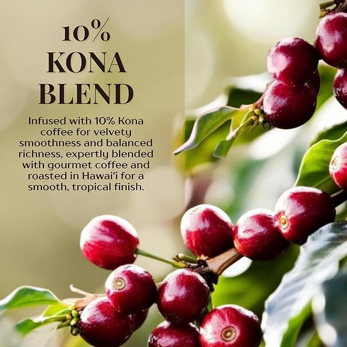ROYAL KONA COFFEE - Medium Roast Ground Coffee, Mountain Roast Flavor, 8 Ounce