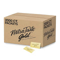 NatraTaste Gold Zero Calorie Sucralose Sweetener Packets, 2000 Ct., Gluten Free, Vegan, Sugar Substitute for Hot and Cold Drinks, Coffee, Iced Tea, Baking and More