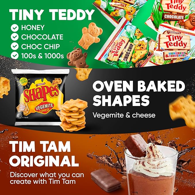 Australian Snack Gift Box Mega 29 Pack, Best Aussie Candy and Food Products, Authentic Taste of Australia, Large Snack Box - Australian Expats